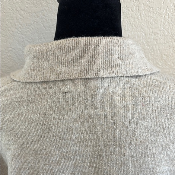 ASOS Chunky Oatmeal Beige Button Down Sweater Size 6 - Picture 6 of 9